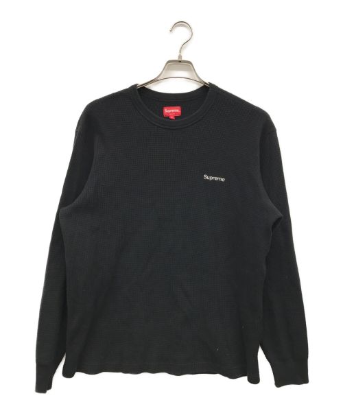 SUPREME（シュプリーム）SUPREME (シュプリーム) HQ waffle thermal ブラック サイズ:Ｓの古着・服飾アイテム