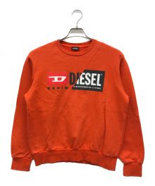 DIESEL（ディーゼル）の古着「プリントスウェット」｜オレンジ