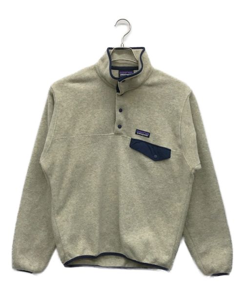 Patagonia（パタゴニア）Patagonia (パタゴニア) Lightweight Synchilla Snap-T アイボリー サイズ:XSの古着・服飾アイテム