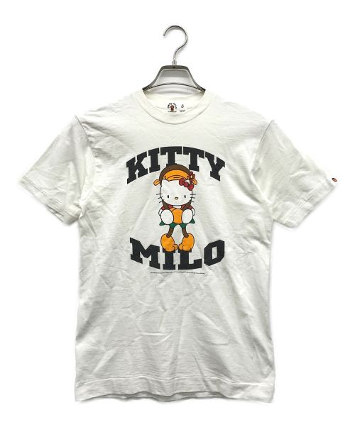 BABY MiLO（ベビーマイロ）BABY MiLO (ベビーマイロ) プリントTシャツ ホワイト サイズ:Sの古着・服飾アイテム