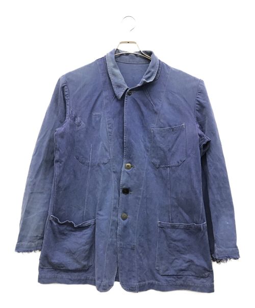 NO BRAND（ノーブランド）NO BRAND (ノーブランド) ユーロワークジャケット インディゴ サイズ:不明の古着・服飾アイテム