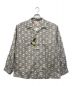 TOWN CRAFT（タウンクラフト）の古着「PRINTED LOOP COLLAR LS SHIRT」｜ブラウン