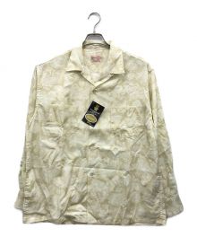 TOWN CRAFT（タウンクラフト）の古着「PRINTED LOOP COLLAR LS SHIRT」｜アイボリー