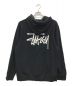 stussy (ステューシー) ロゴプリントパーカー ブラック サイズ:M：6000円