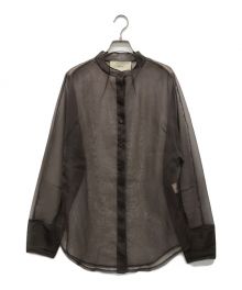 TODAYFUL（トゥデイフル）の古着「Organdy Sheer Shirts」｜ブラウン