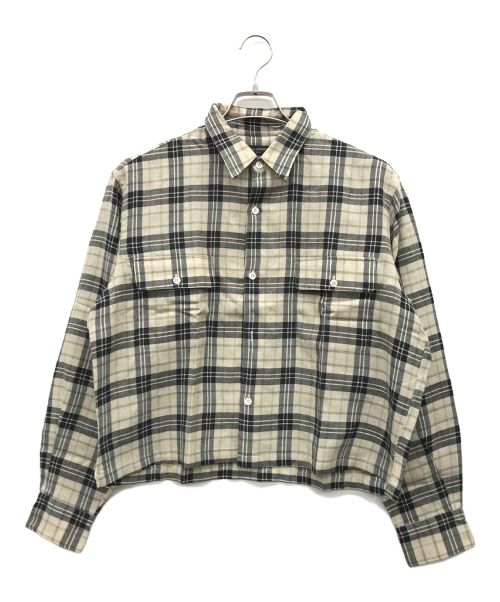 COMME des GARCONS HOMME PLUS（コムデギャルソンオムプリュス）COMME des GARCONS HOMME PLUS (コムデギャルソンオムプリュス) ショートウールシャツ ホワイト サイズ:不明の古着・服飾アイテム