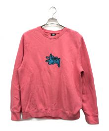 stussy（ステューシー）の古着「ロゴスウェット」｜ピンク