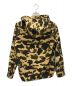 A BATHING APE (アベイシングエイプ) 迷彩柄フーデッドシャツ ベージュ サイズ:S：3980円