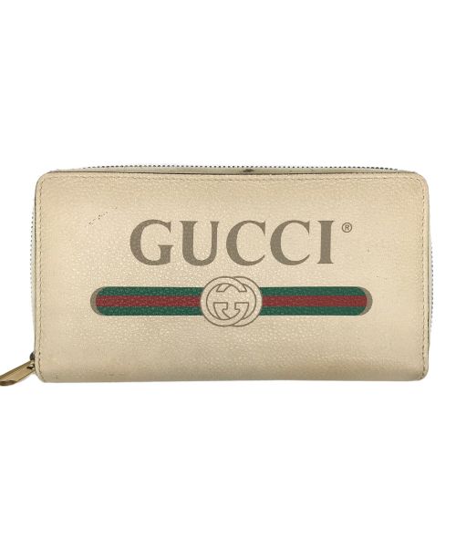 GUCCI（グッチ）GUCCI (グッチ) 長財布 ベージュの古着・服飾アイテム