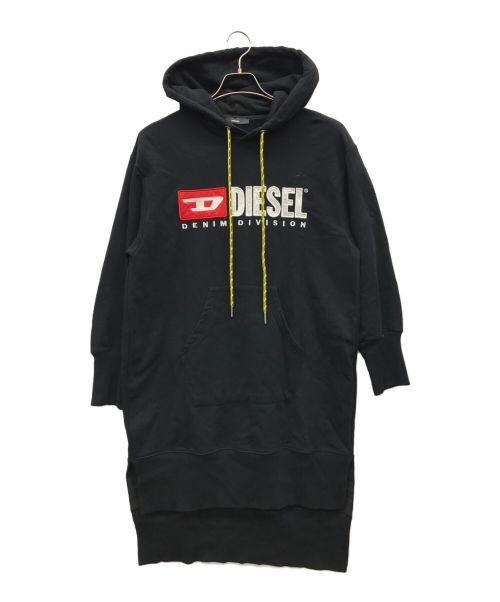 DIESEL（ディーゼル）DIESEL (ディーゼル) パーカーワンピース ブラック サイズ:XSの古着・服飾アイテム