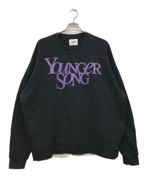 YOUNGER SONG（ヤンガーソング）YOUNGER SONG (ヤンガーソング) プリントスウェット ブラック サイズ:XLの古着・服飾アイテム