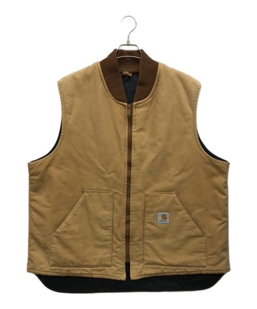 CarHartt（カーハート）CarHartt (カーハート) ダック地ベスト ベージュ サイズ:XX-LARGEの古着・服飾アイテム