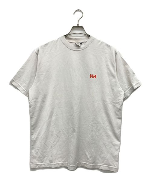 HH（ヘリ―ハンセン）HH (ヘリ―ハンセン) BEAMS (ビームス) プリントTシャツ ホワイト サイズ:Lの古着・服飾アイテム