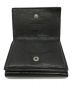 Yves Saint Laurent (イヴサンローラン) クロコ型押し3つ折り財布 ブラック：14000円