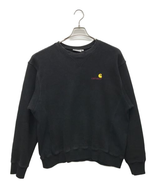 CarHartt（カーハート）CarHartt (カーハート) ロゴスウェット ブラック サイズ:Lの古着・服飾アイテム