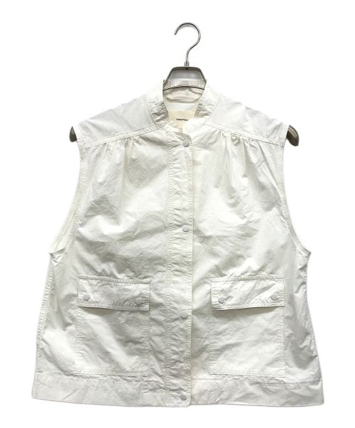 TODAYFUL（トゥデイフル）TODAYFUL (トゥデイフル) Flappocket Cotton Vest ホワイト サイズ:Fの古着・服飾アイテム