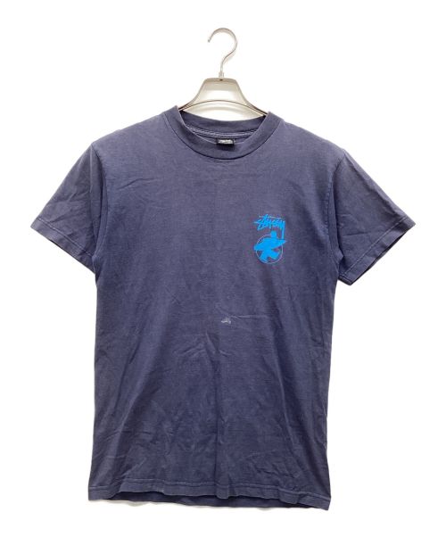 stussy（ステューシー）stussy (ステューシー) プリントTシャツ ネイビー サイズ:Mの古着・服飾アイテム