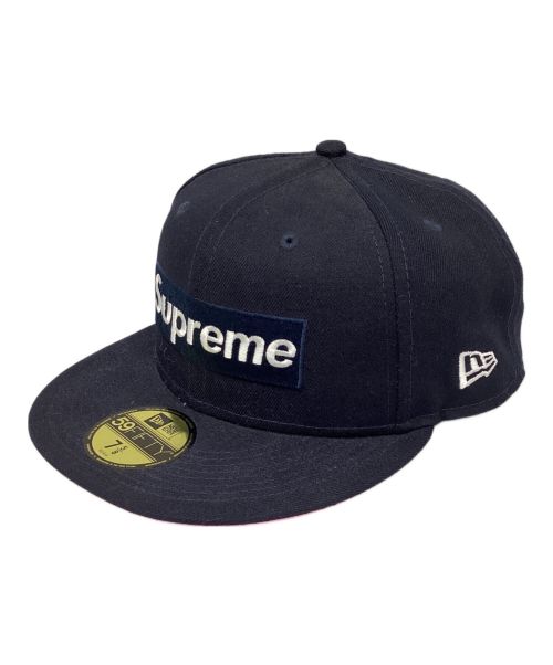 New Era（ニューエラ）New Era (ニューエラ) SUPREME (シュプリーム) キャップ ネイビー サイズ:7 5/8 (60.6cm)の古着・服飾アイテム