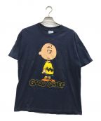 M&Oエムアンドオー）の古着「プリントTシャツ」｜ネイビー