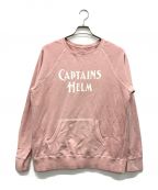 CAPTAINS HELMキャプテンズヘルム）の古着「プリントスウェット」｜ピンク