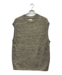 UNFIL（アンフィル）の古着「organic hemp ribbed-knit vest」｜ベージュ