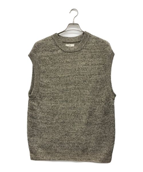 UNFIL（アンフィル）unfil (アンフィル) organic hemp ribbed-knit vest ベージュ サイズ:4の古着・服飾アイテム