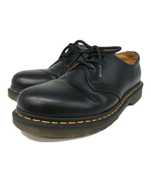 Dr.Martens（ドクターマーチン）Dr.Martens (ドクターマーチン) 3ホールレザーシューズ ブラック サイズ:UK7の古着・服飾アイテム