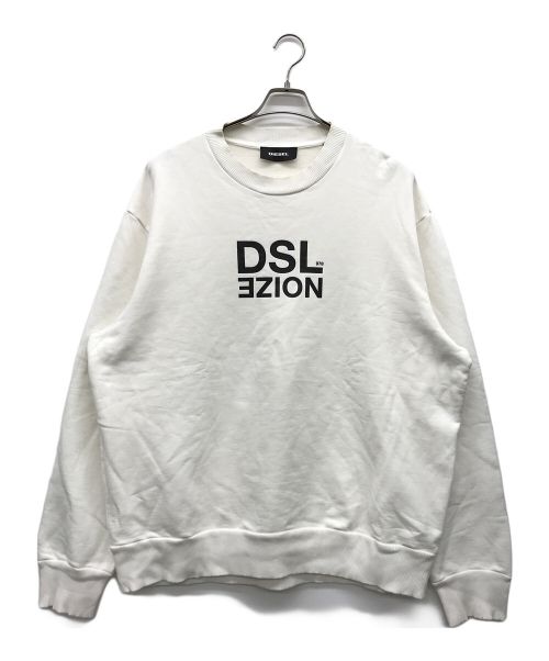 DIESEL（ディーゼル）DIESEL (ディーゼル) バックプリントスウェット ホワイト サイズ:XXLの古着・服飾アイテム