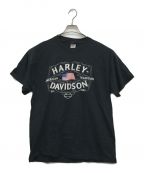 HARLEY-DAVIDSONハーレーダビッドソン）の古着「プリントTシャツ」｜ブラック