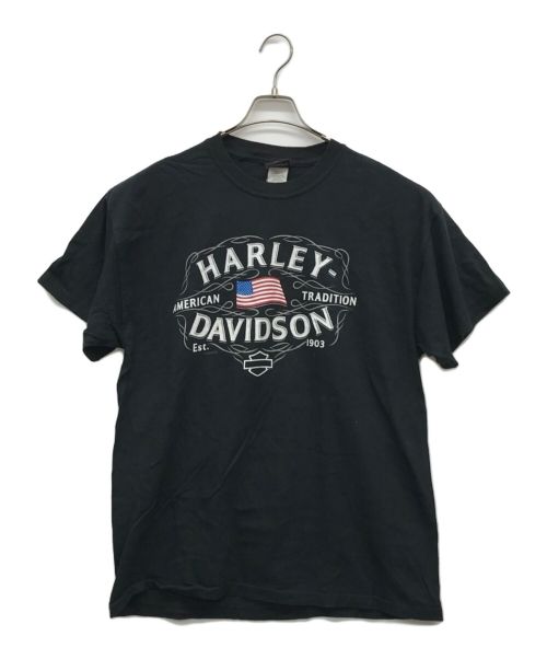 HARLEY-DAVIDSON（ハーレーダビッドソン）HARLEY-DAVIDSON (ハーレーダビッドソン) プリントTシャツ ブラック サイズ:XLの古着・服飾アイテム