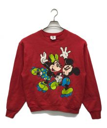 MICKEY&CO（ミッキー アンド コー）の古着「プリントスウェット」｜レッド