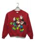 mickey&co（ミッキー アンド コー）の古着「プリントスウェット」｜レッド