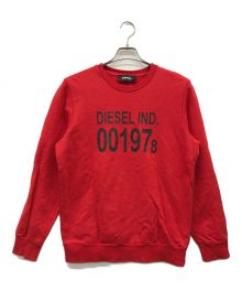 DIESEL（ディーゼル）の古着「プリントスウェット」｜レッド