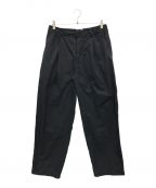 STILL BY HANDスティルバイハンド）の古着「Garment-dye deep tuck pants」｜ブラック