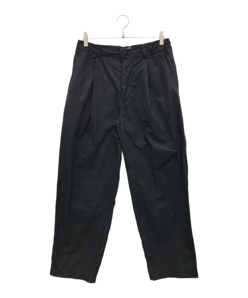 STILL BY HAND（スティルバイハンド）STILL BY HAND (スティルバイハンド) Garment-dye deep tuck pants ブラック サイズ:46の古着・服飾アイテム