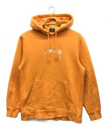 stussy（ステューシー）の古着「ロゴパーカー」｜オレンジ