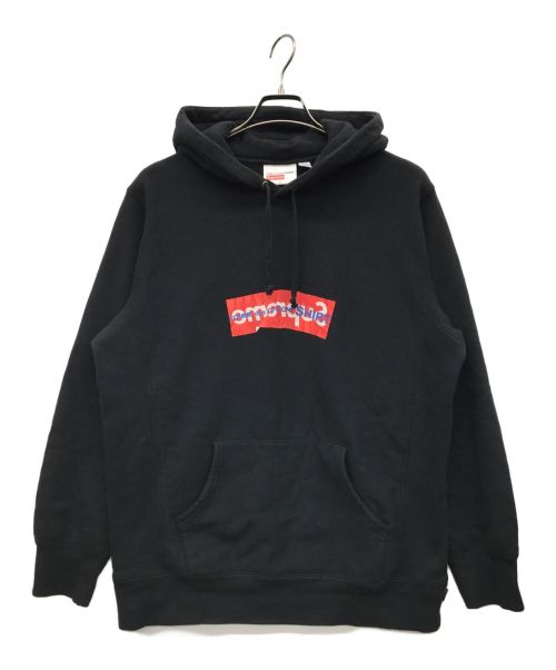 SUPREME（シュプリーム）Supreme (シュプリーム) COMME des GARCONS SHIRT (コムデギャルソンシャツ) ボックスロゴパーカー ブラック サイズ:Lの古着・服飾アイテム