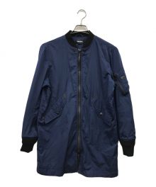 DIESEL（ディーゼル）の古着「ジップブルゾンコート」｜ブルー