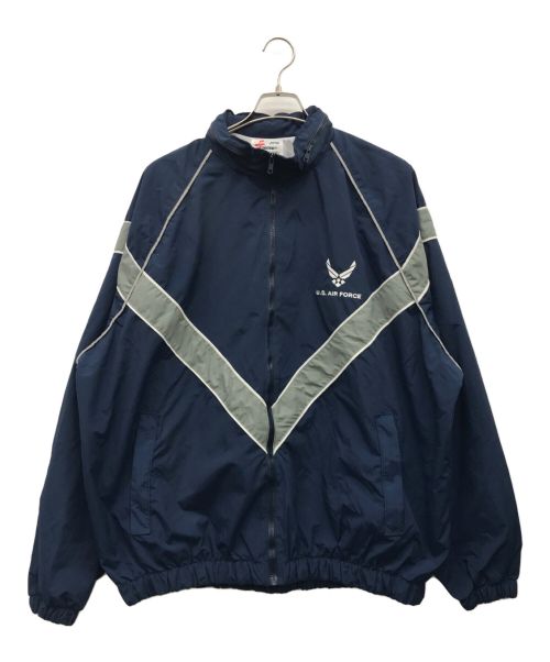 US AIR FORCE（US空軍）US AIR FORCE (US空軍) トレーニングジャケット ネイビー サイズ:XX-LARGE / SHORTの古着・服飾アイテム