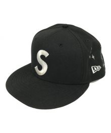 New Era×SUPREME（ニューエラ×シュプリーム）の古着「キャップ」｜ブラック