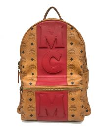 MCM（エムシーエム）の古着「Stark Stripe BackpacK」｜ブラウン