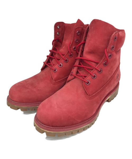 Timberland（ティンバーランド）Timberland (ティンバーランド) 6インチプレミアムブーツ レッド サイズ:８Wの古着・服飾アイテム