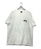 stussyステューシー）の古着「BIG LEAGUE PIGMENT DYED TEE」｜ホワイト