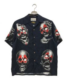 56 TATTOO STUDIO×WACKO MARIA（56 タトゥースタジオ×ワコマリア）の古着「HAWAIIAN SHIRT」｜ネイビー