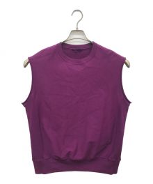 AURALEE（オーラリー）の古着「SUPER MILLED SWEAT SLEEVELESS」｜パープル