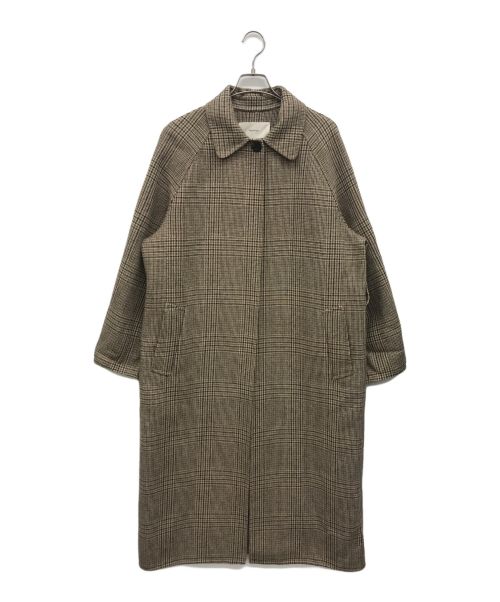 TODAYFUL（トゥデイフル）TODAYFUL (トゥデイフル) Soutiencollar Check Coat ブラウン サイズ:38の古着・服飾アイテム