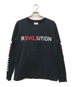 TAKAHIROMIYASHITA TheSoloIst.タカヒロミヤシタ ザソロイスト）の古着「REVOLUTIONプリントTシャツ」｜ブラック