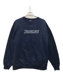 X-LARGE（エクストララージ）の古着「ロゴスウェット」｜ネイビー