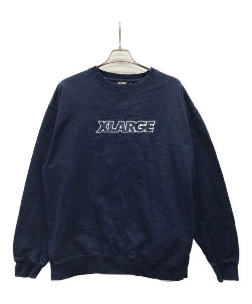 X-LARGE（エクストララージ）X-LARGE (エクストララージ) ロゴスウェット ネイビー サイズ:XLの古着・服飾アイテム