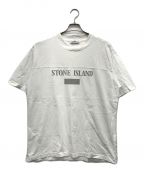 STONE ISLANDストーンアイランド）の古着「リフレクターロゴTシャツ」｜ホワイト